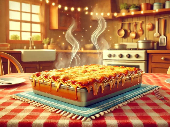 Garfield the movie Lasagna image in the kitchen