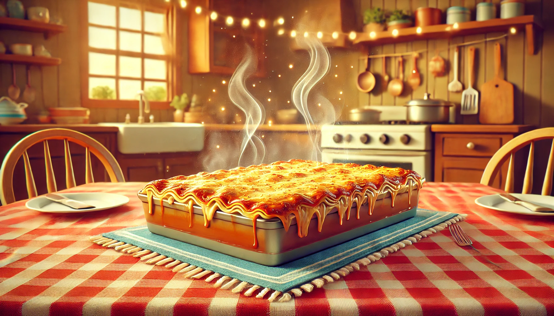 Garfield the movie Lasagna image in the kitchen